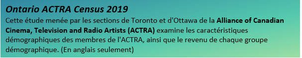 Ontario ACTRA Census Report 012519